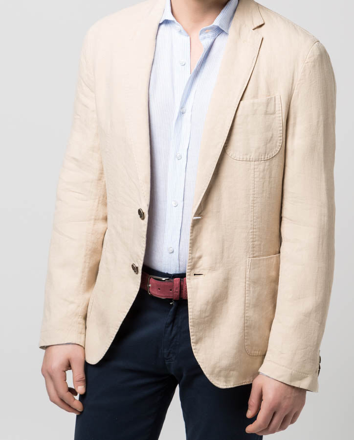 Blazer lino beige