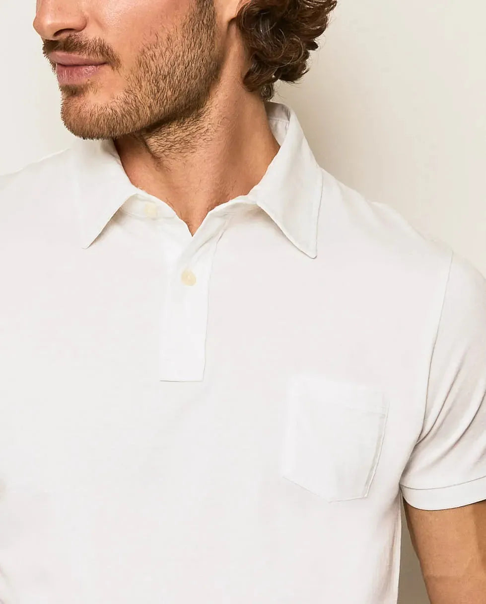 Polo ligero 100% algodón blanco