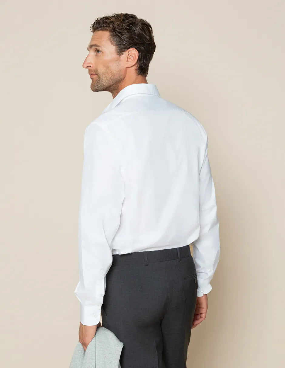 Camisa de vestir algodón orgánico con logo 