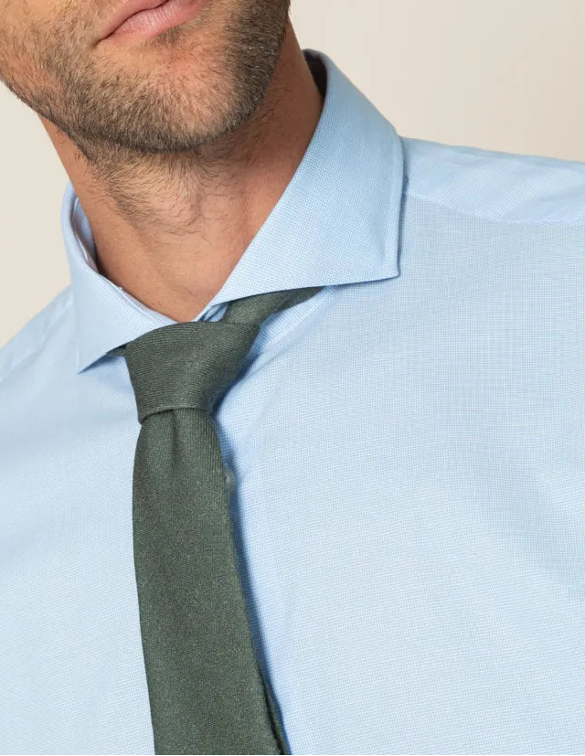 CAMISA VESTIR CUADRO GALLO AZUL | SCOTTA