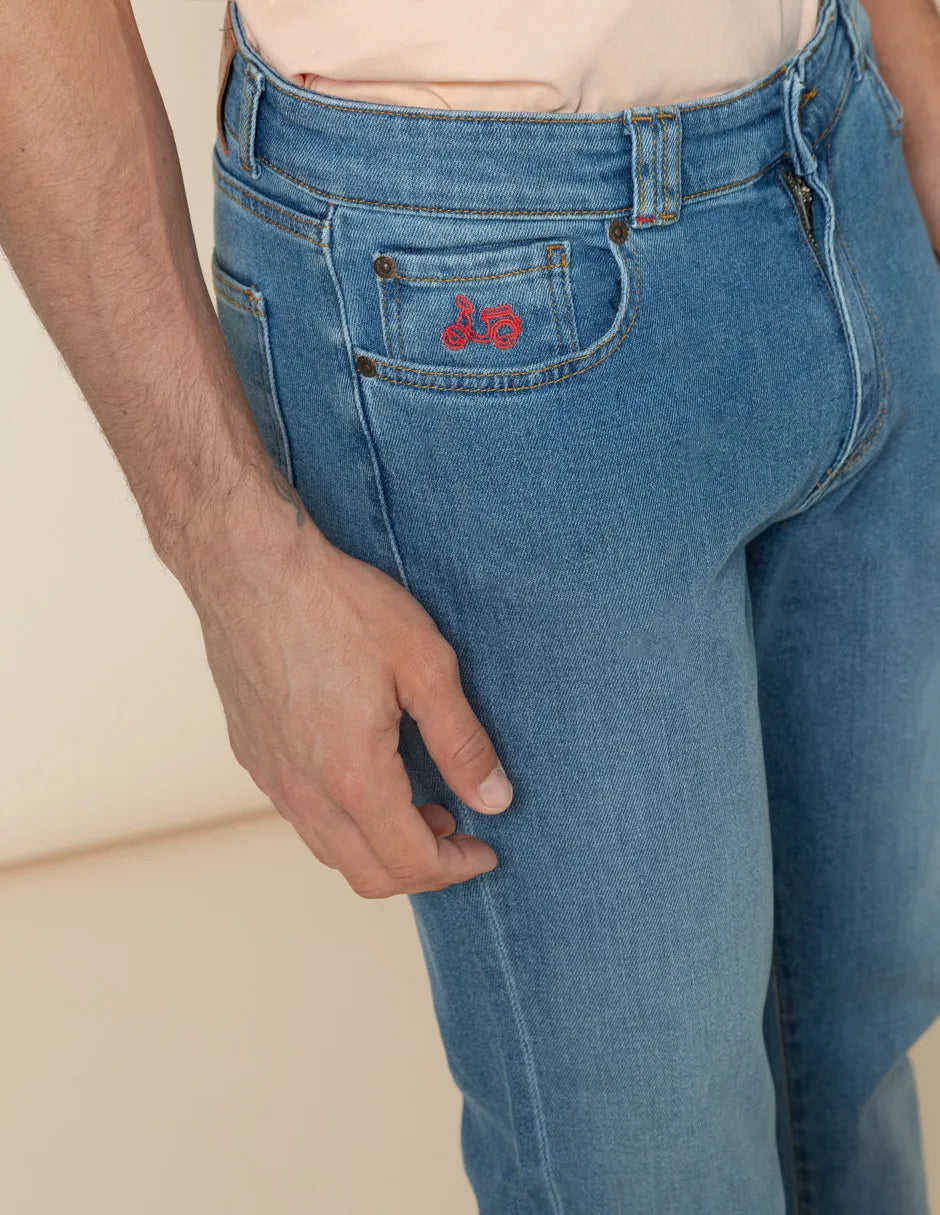 Pantalón vaquero claro hombre