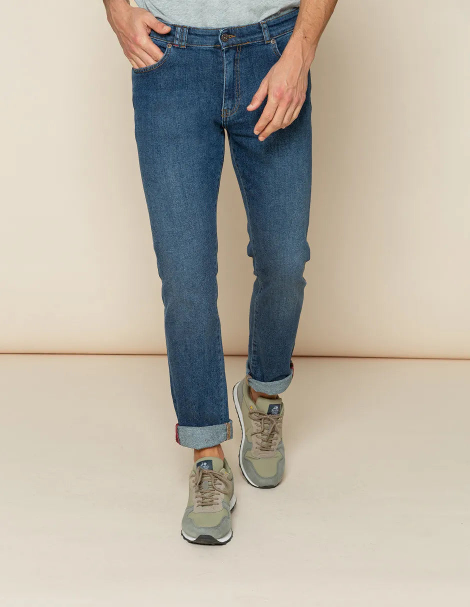 Pantalón hombre vaquero azul oscuro