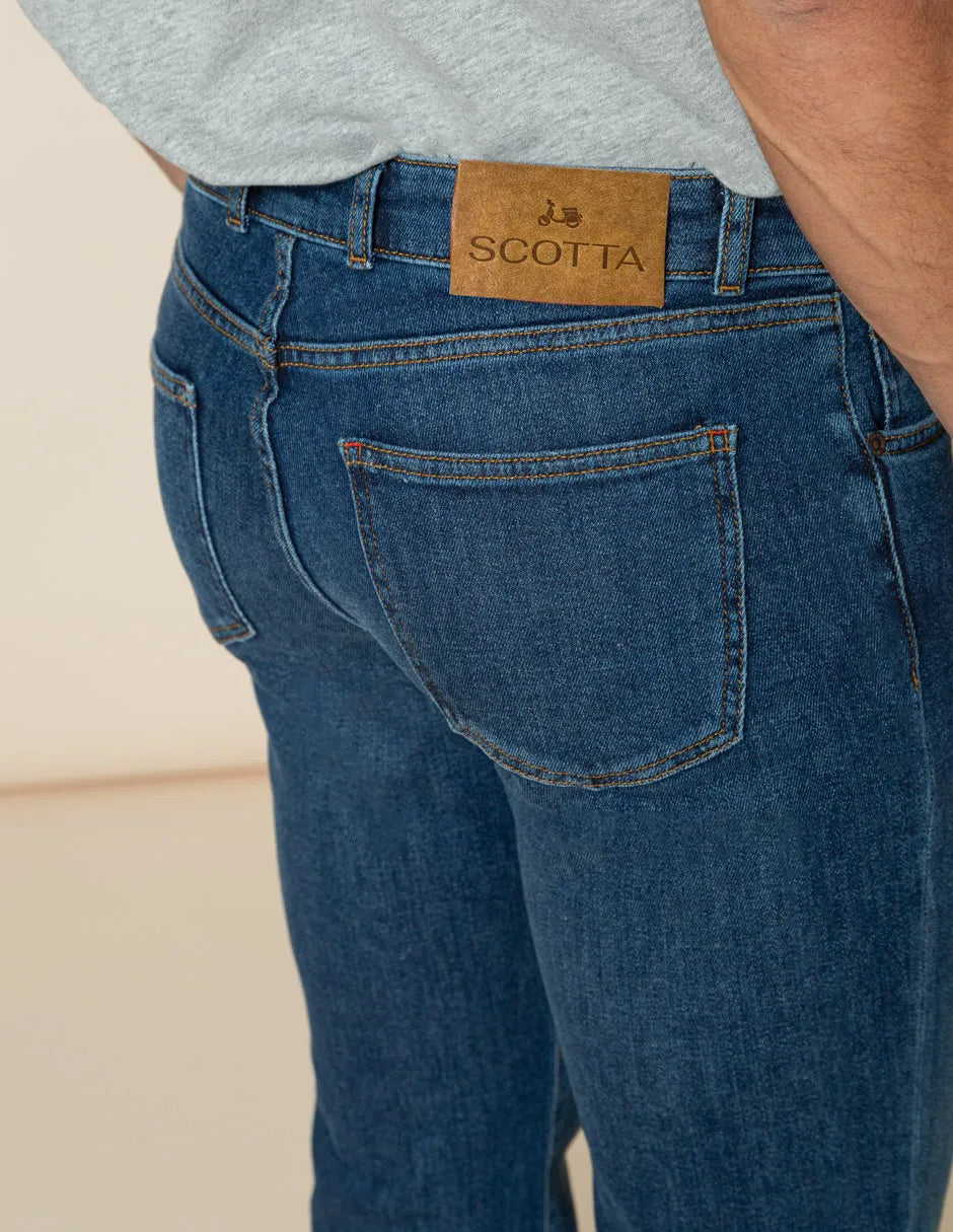 Pantalón hombre vaquero azul oscuro