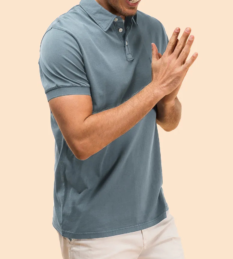 Shorts polo azul marinho
