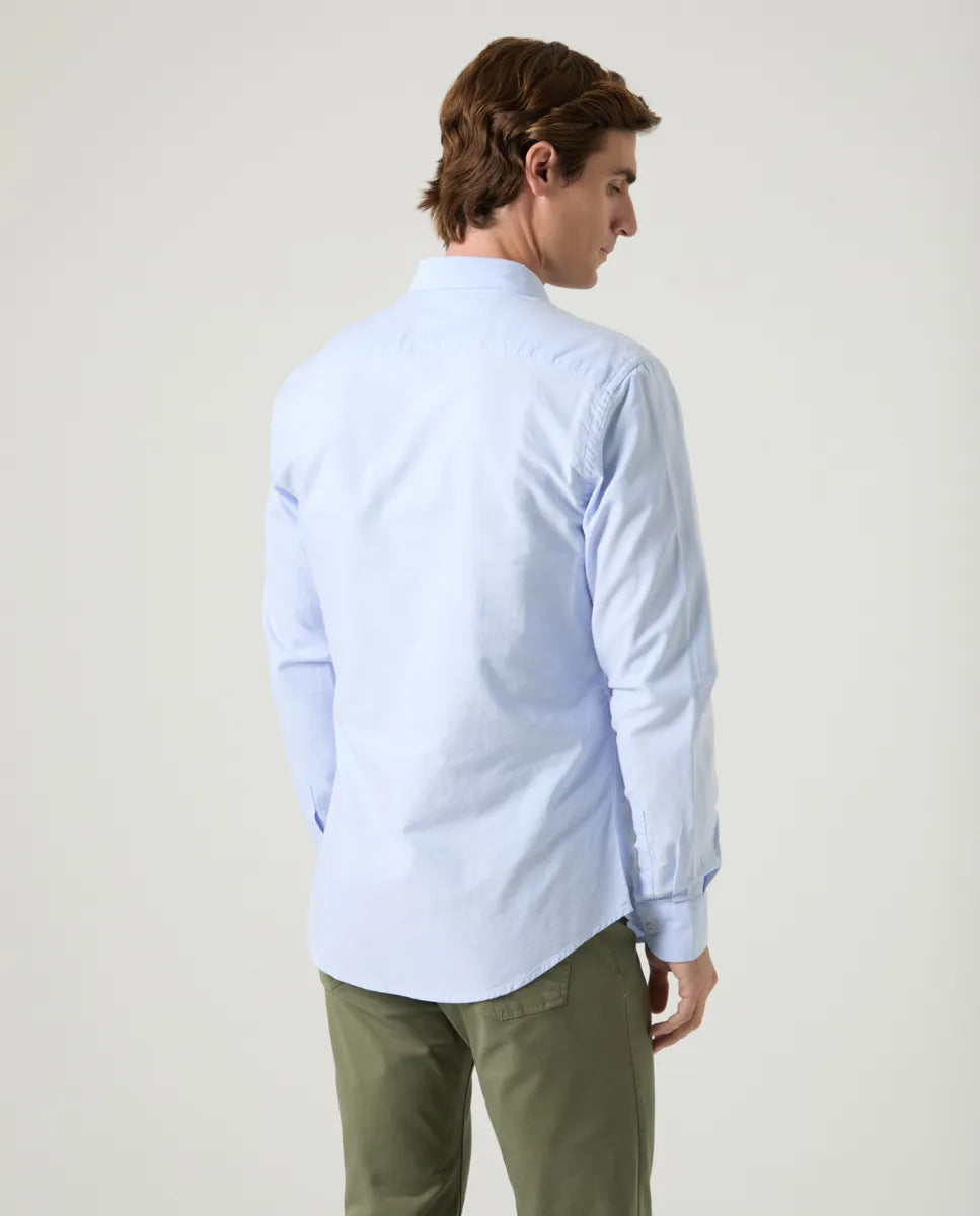Camisa Oxford celeste
