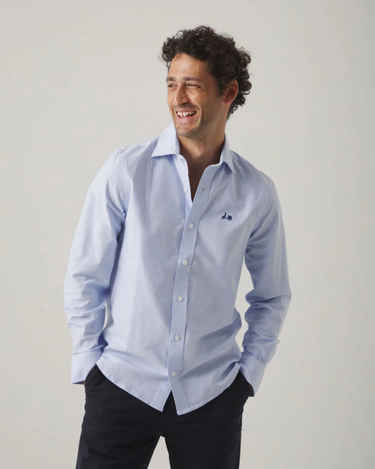 Camisa Oxford celeste