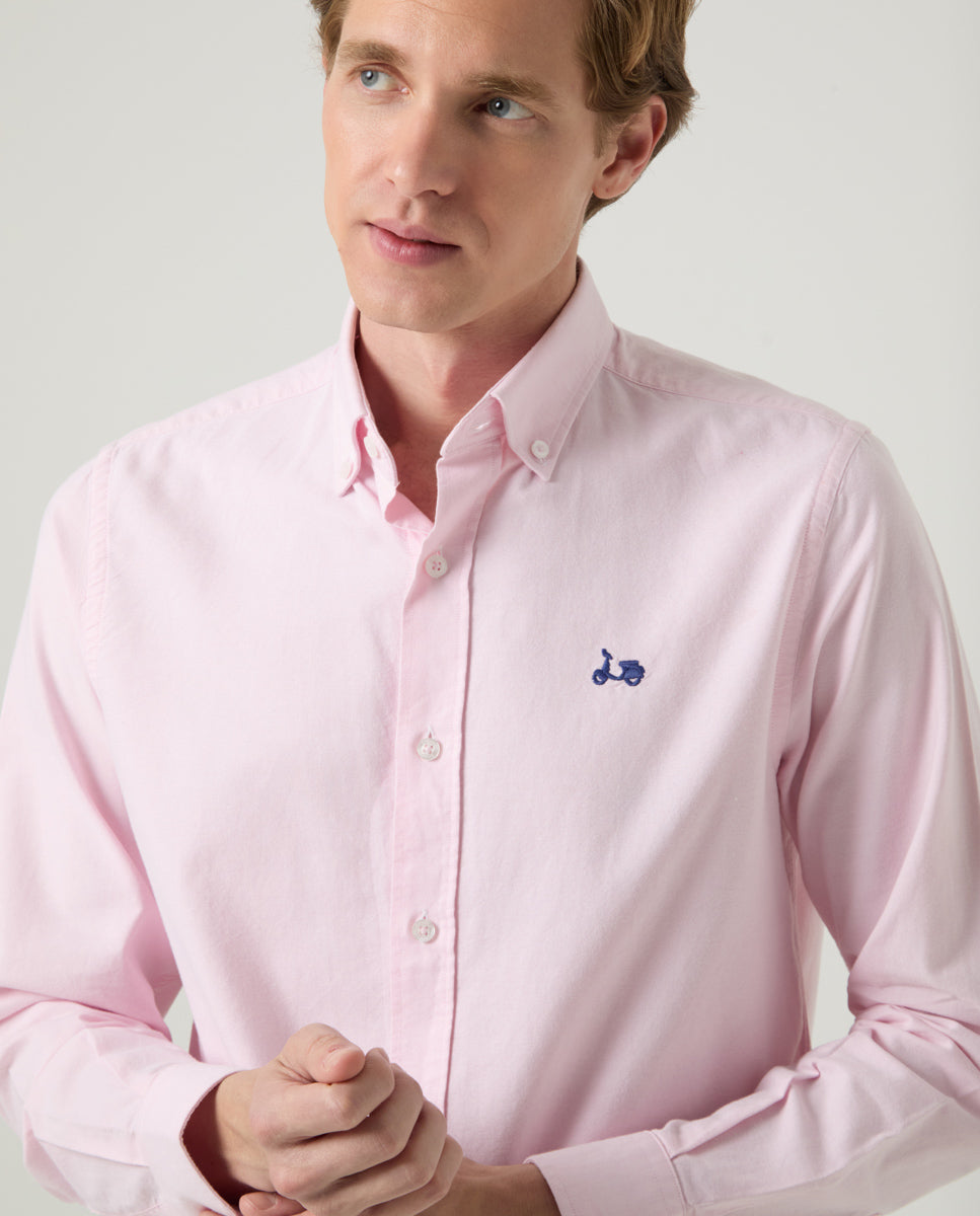 Camisa Oxford Rosa