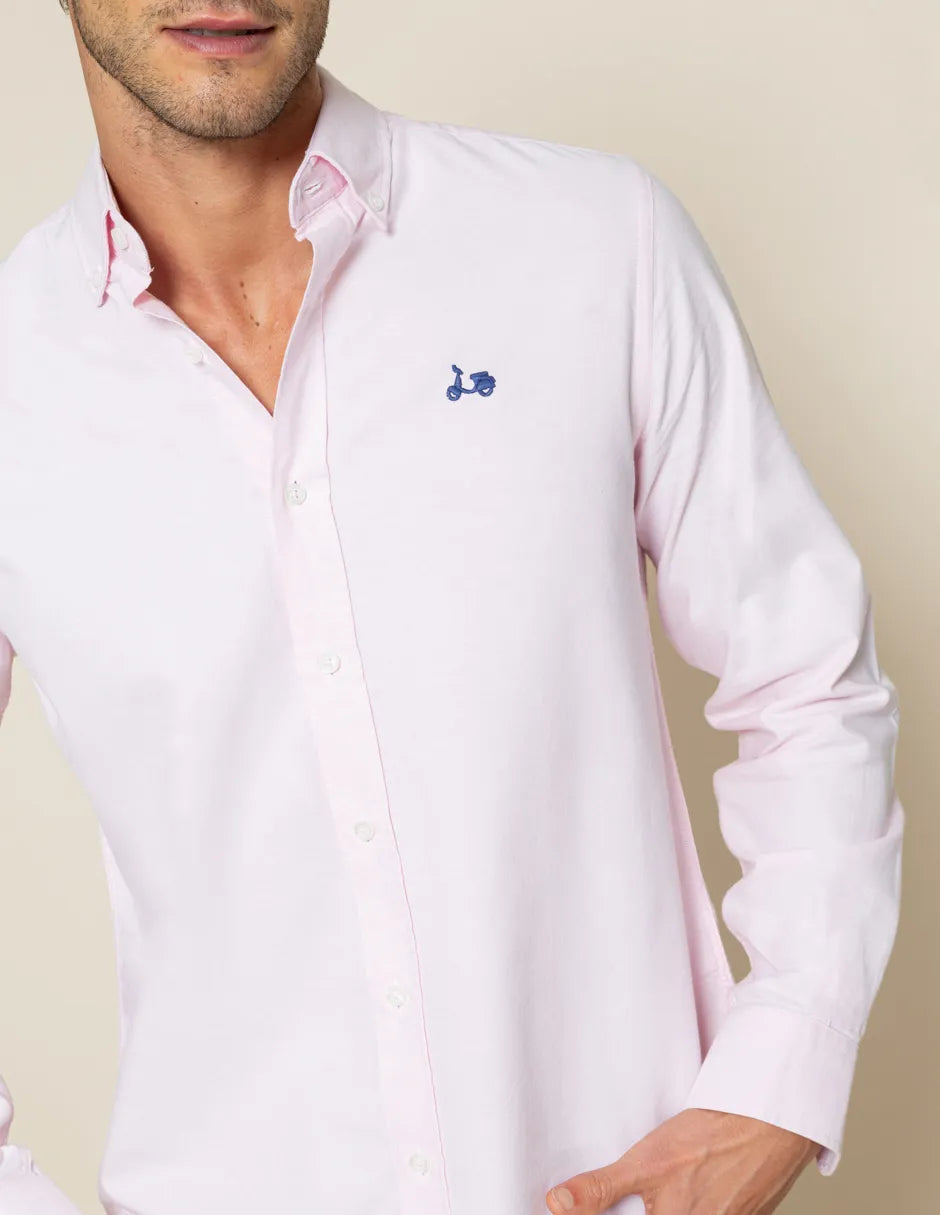 Camisa Oxford rosa