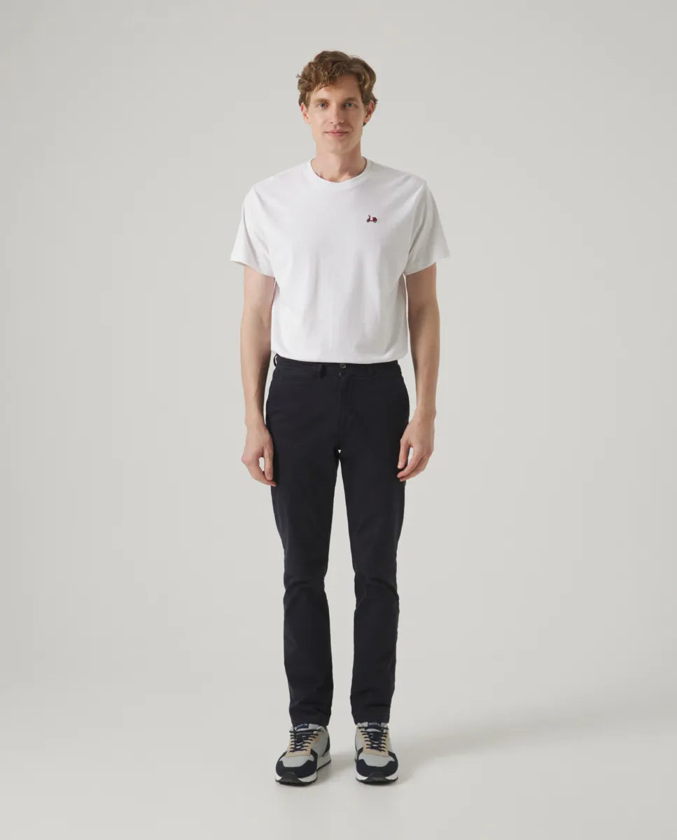 Calça Steve Chino Regular Azul Marinho