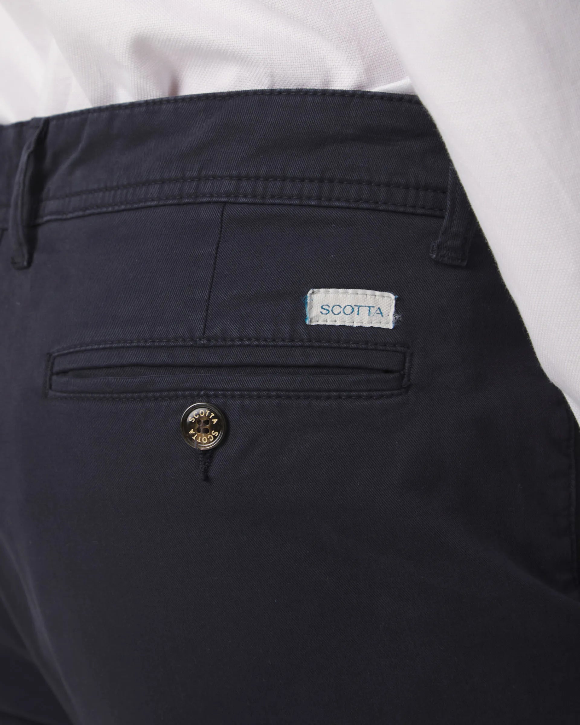 Calça Steve Chino Regular Azul Marinho