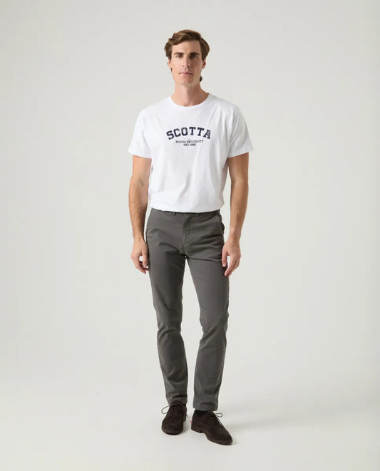 Pantalón steve chino regular gris