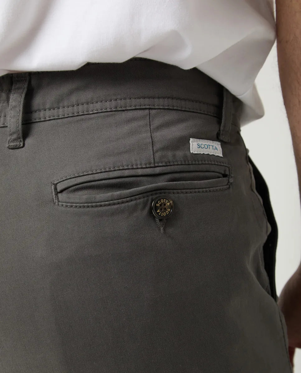 Calça Steve Chino Regular Cinza