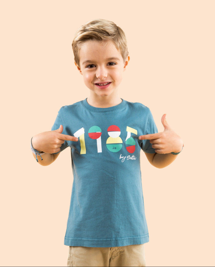 Camiseta niño 1985 denim