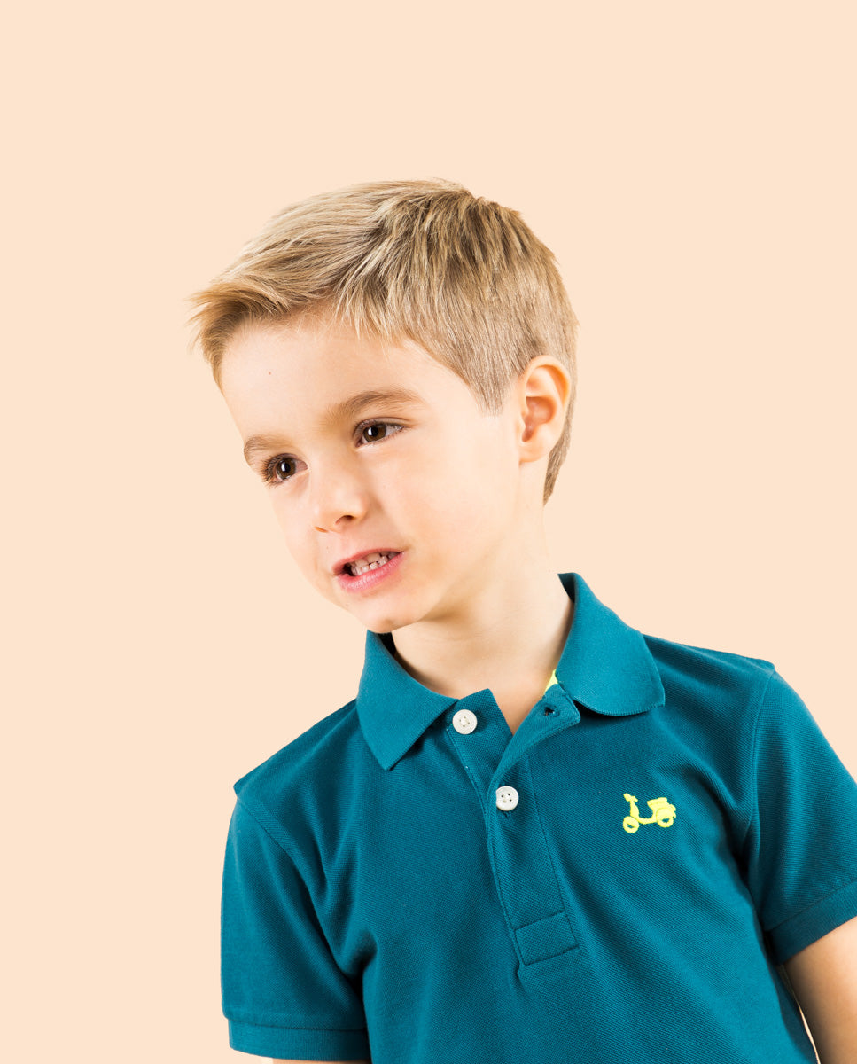 Polo niño classic oceano