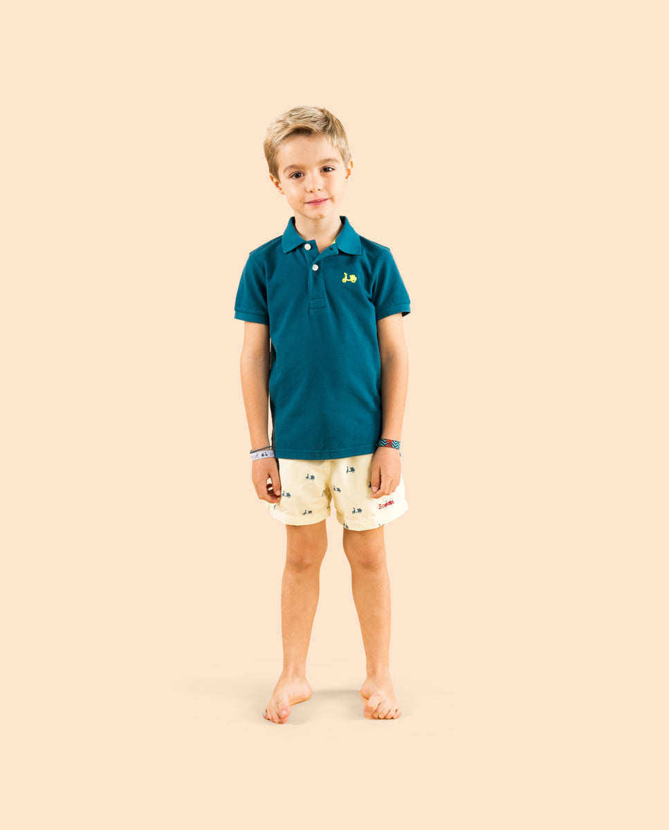 Polo niño classic oceano
