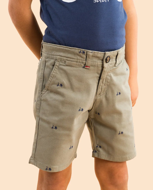 Bermuda niño logo khaki