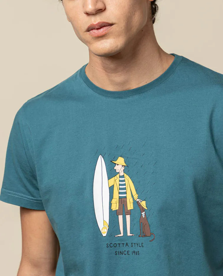 Camiseta rainy denim