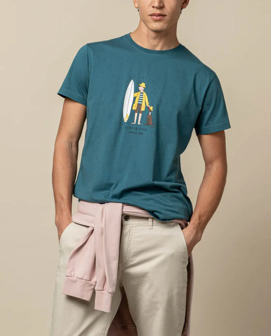 Camiseta rainy denim