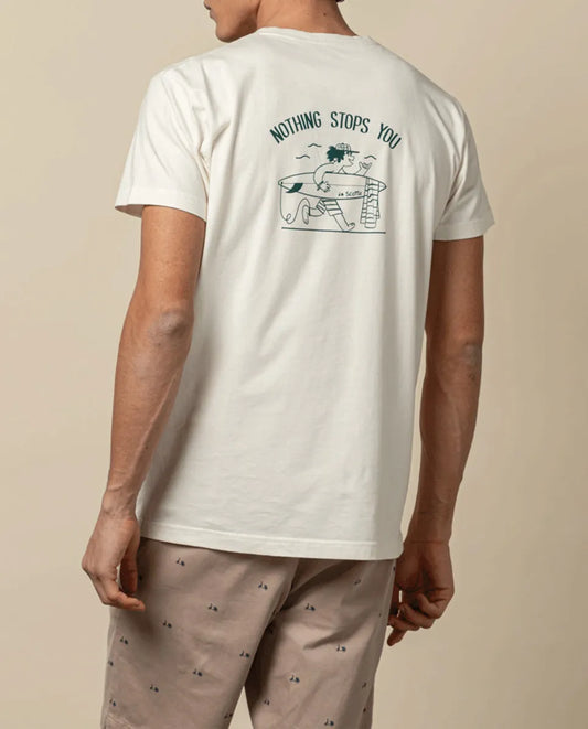 Camiseta surfer crudo