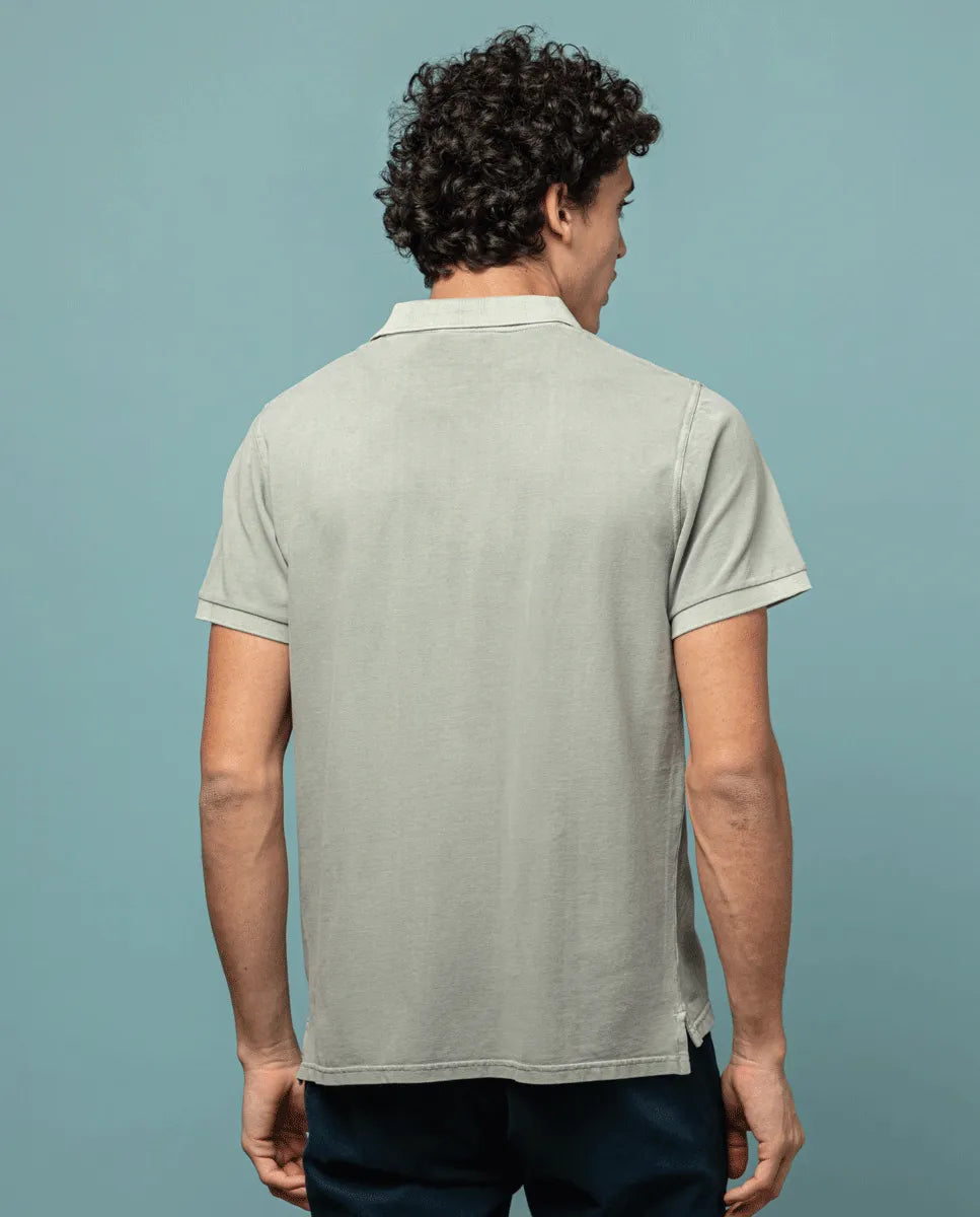 Polo garment khaki