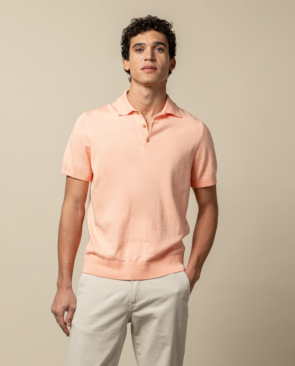 POLO TRICOT CORAL