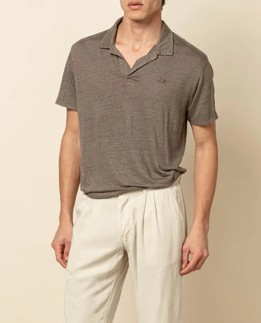 Polo linen marrón