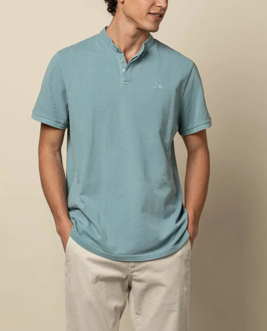 Polo mao azul grisáceo