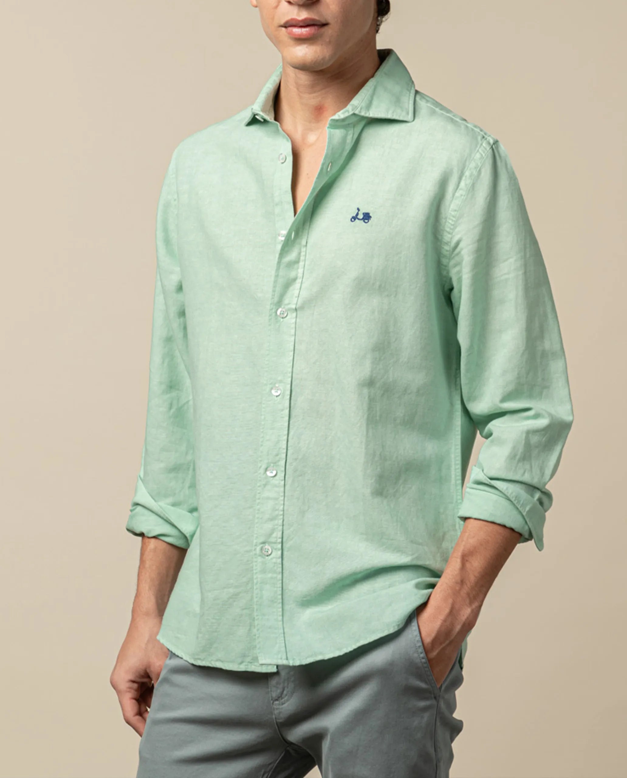 Camisa lissome li-co verde agua