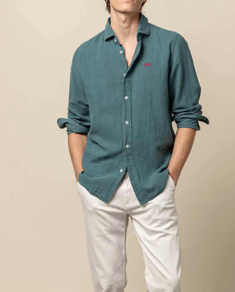 Camisa lissome li-co verde botella