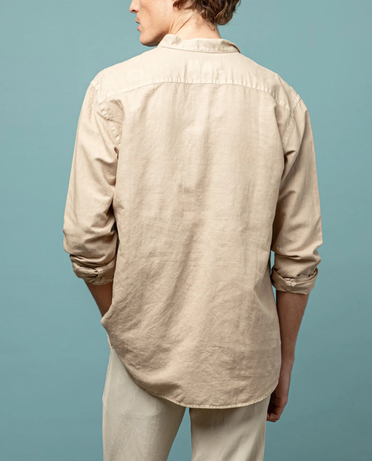 Camisa polera mao lissome li-co beige claro
