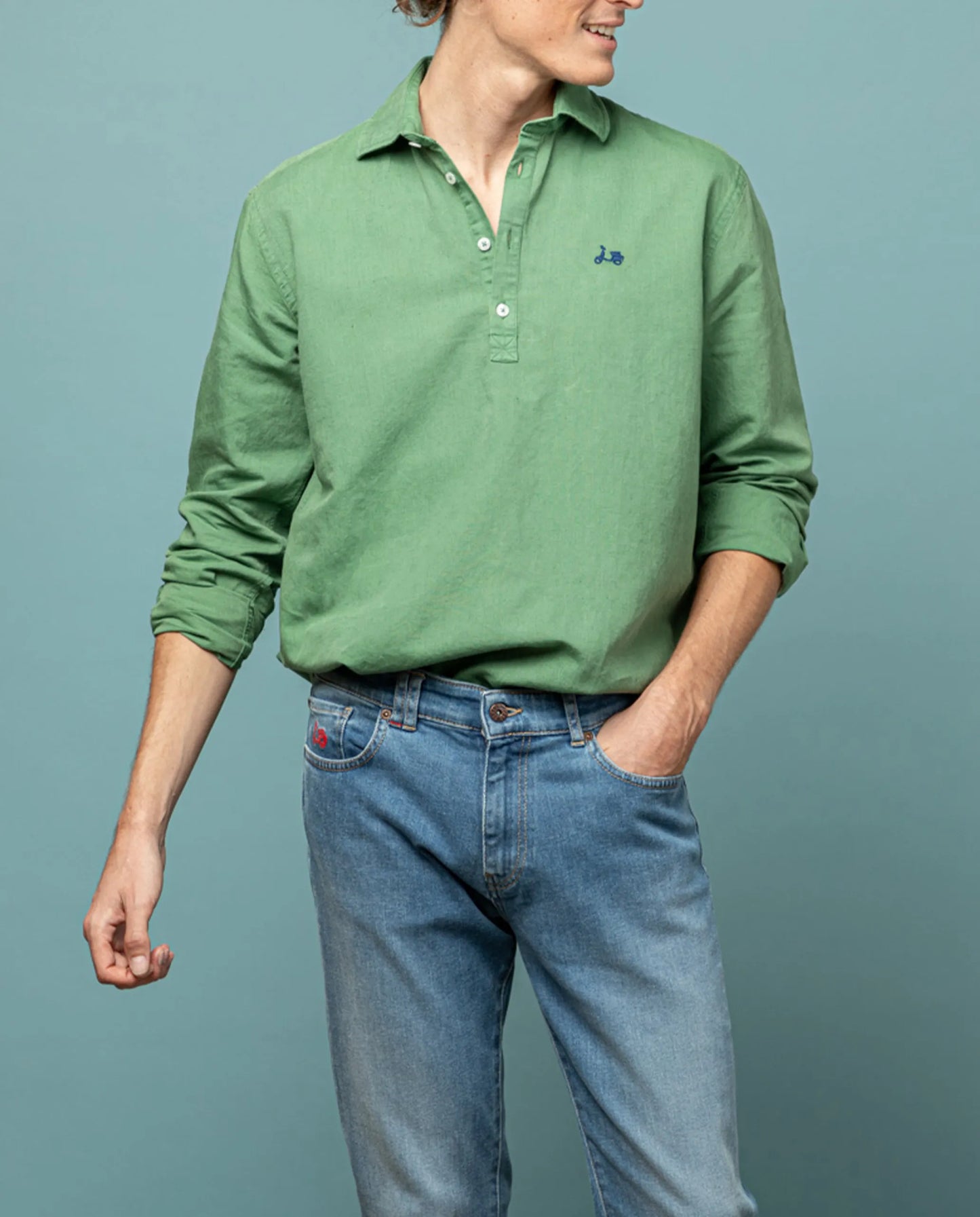 Camisa polera lissome li-co khaki