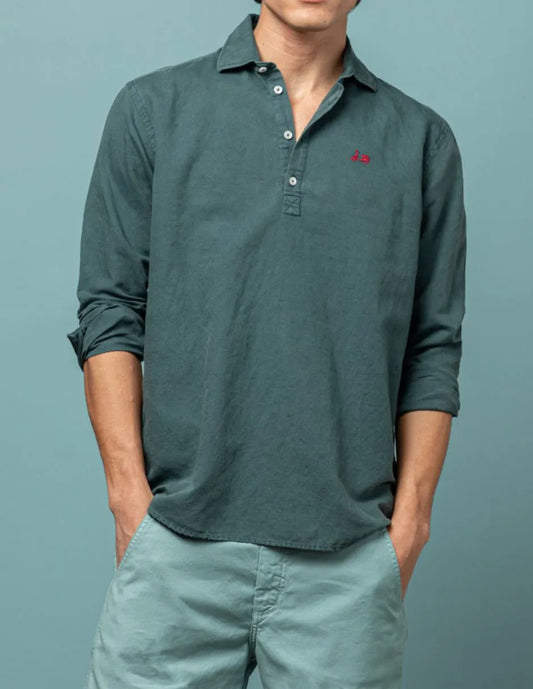Camisa polera lissome li-co verde botella
