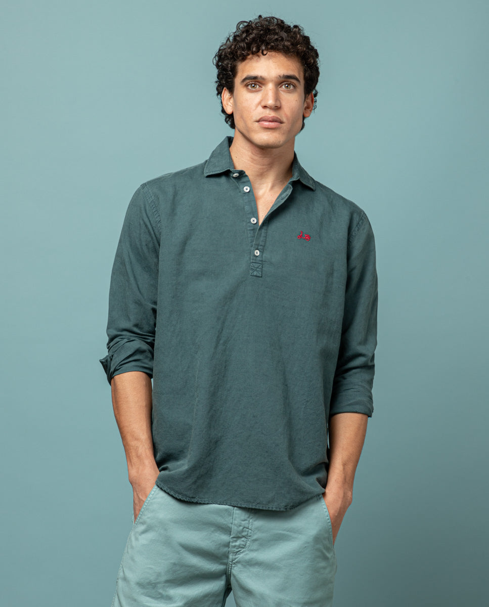 CAMISA POLERA LISSOME LI-CO VERDE BOTELL