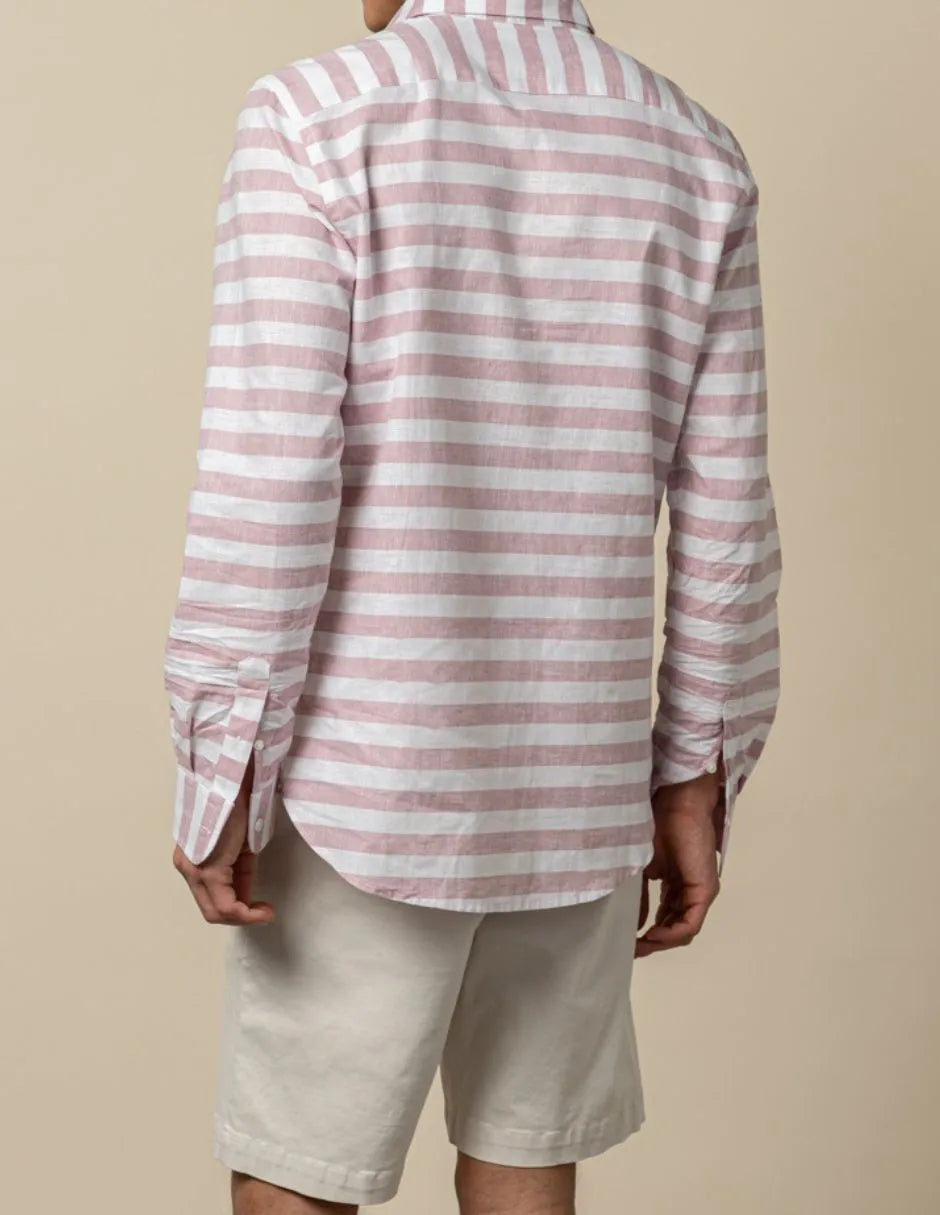 Camisa raya sea burdeos