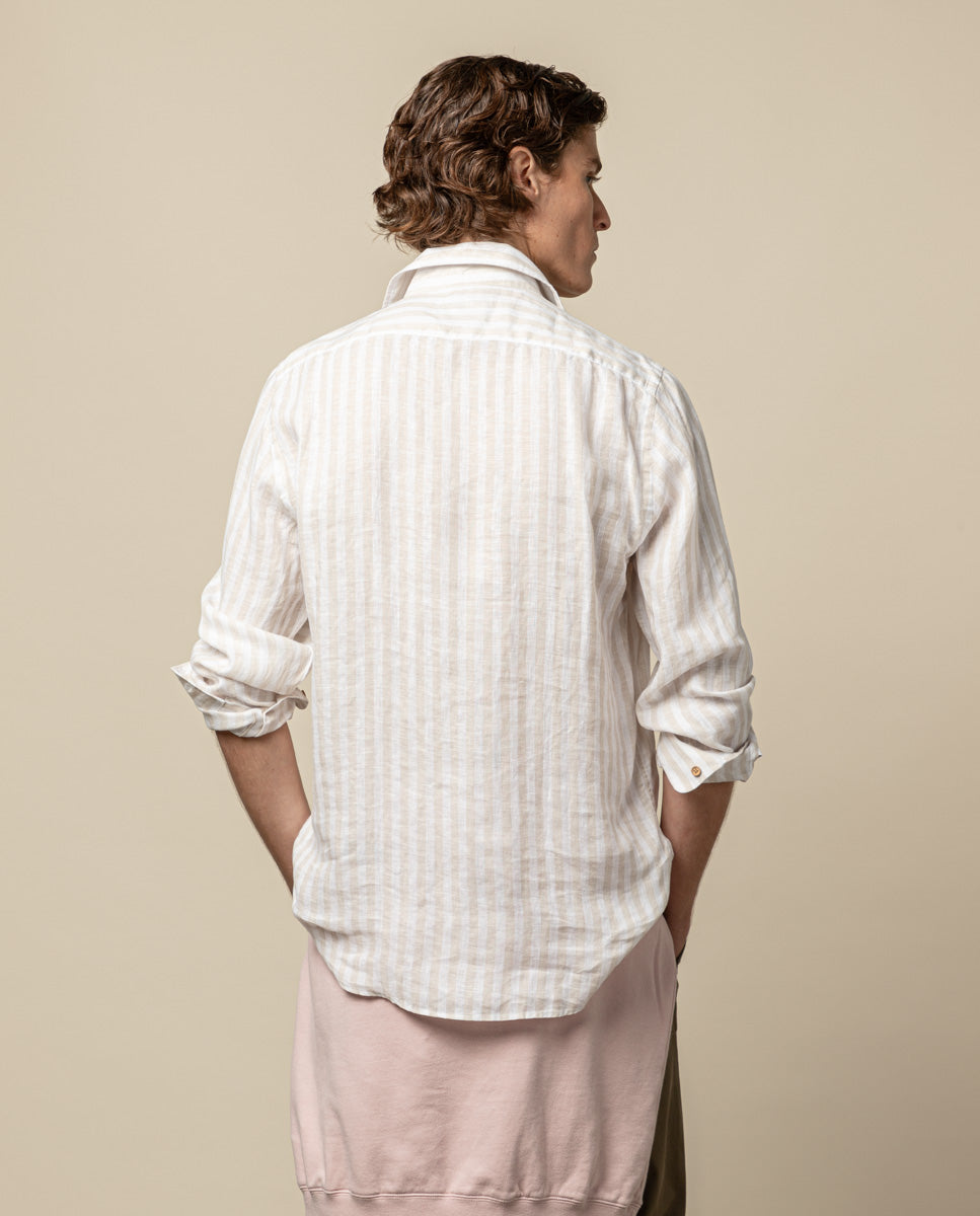 CAMISA SAND LINEN BEIGE