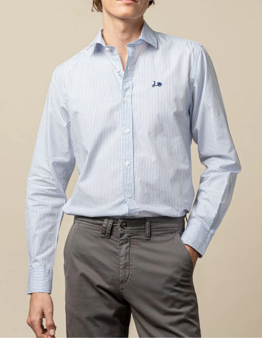 Camisa stripes celeste | SCOTTA