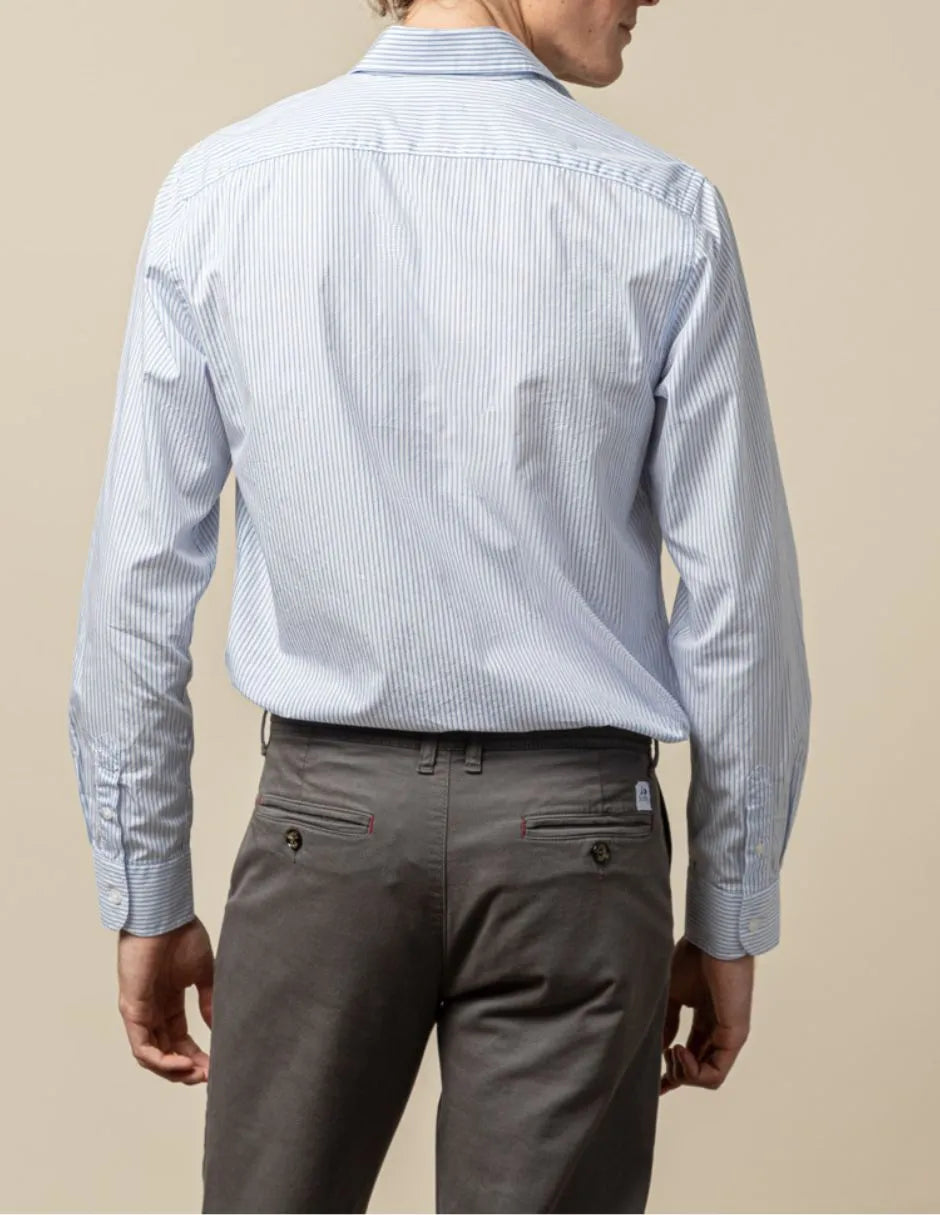 Camisa stripes celeste