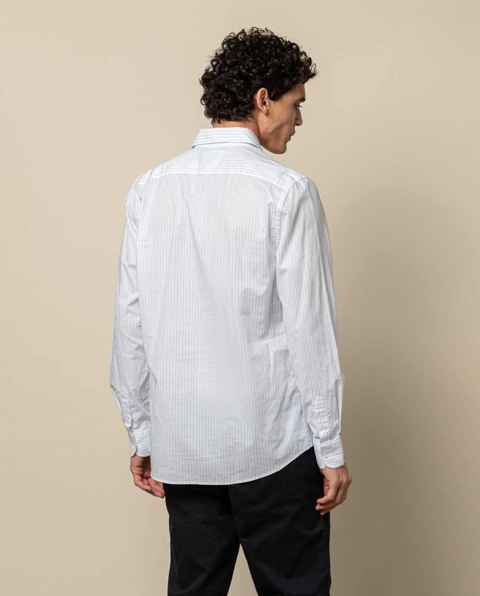 CAMISA RAYA RUSTIC BLANCA