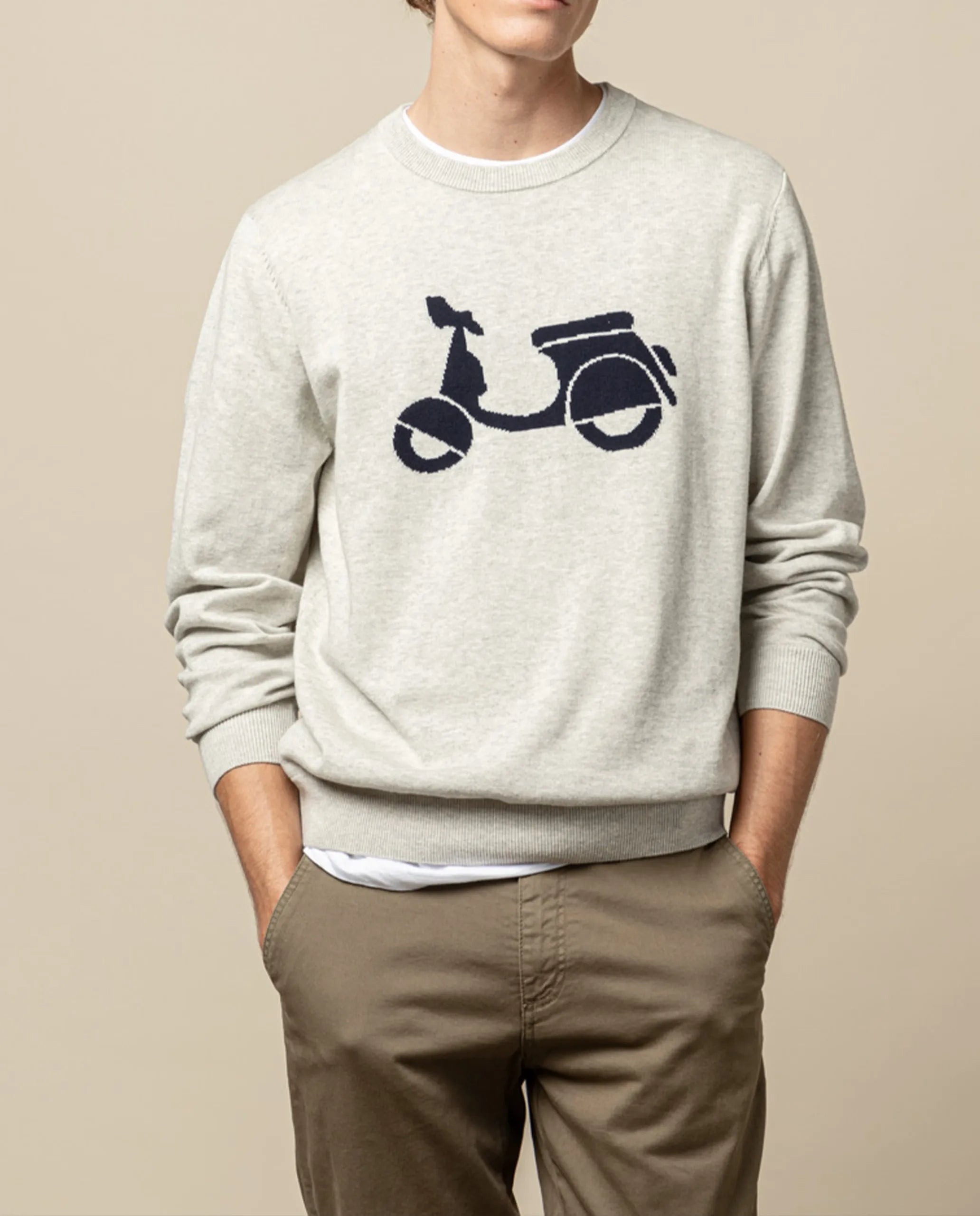 Jersey moto logo gris