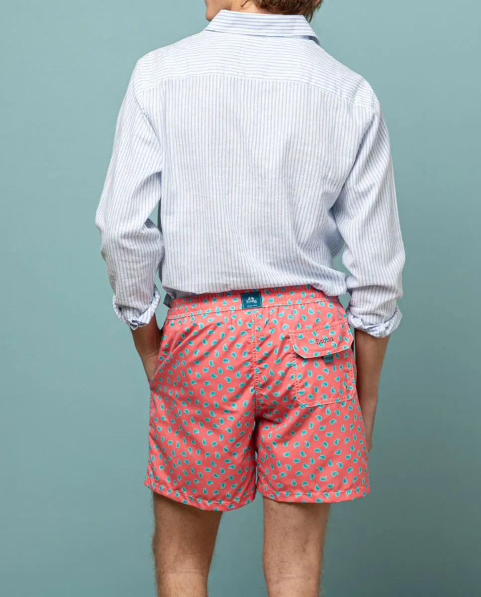 Bañador paisley eco coral