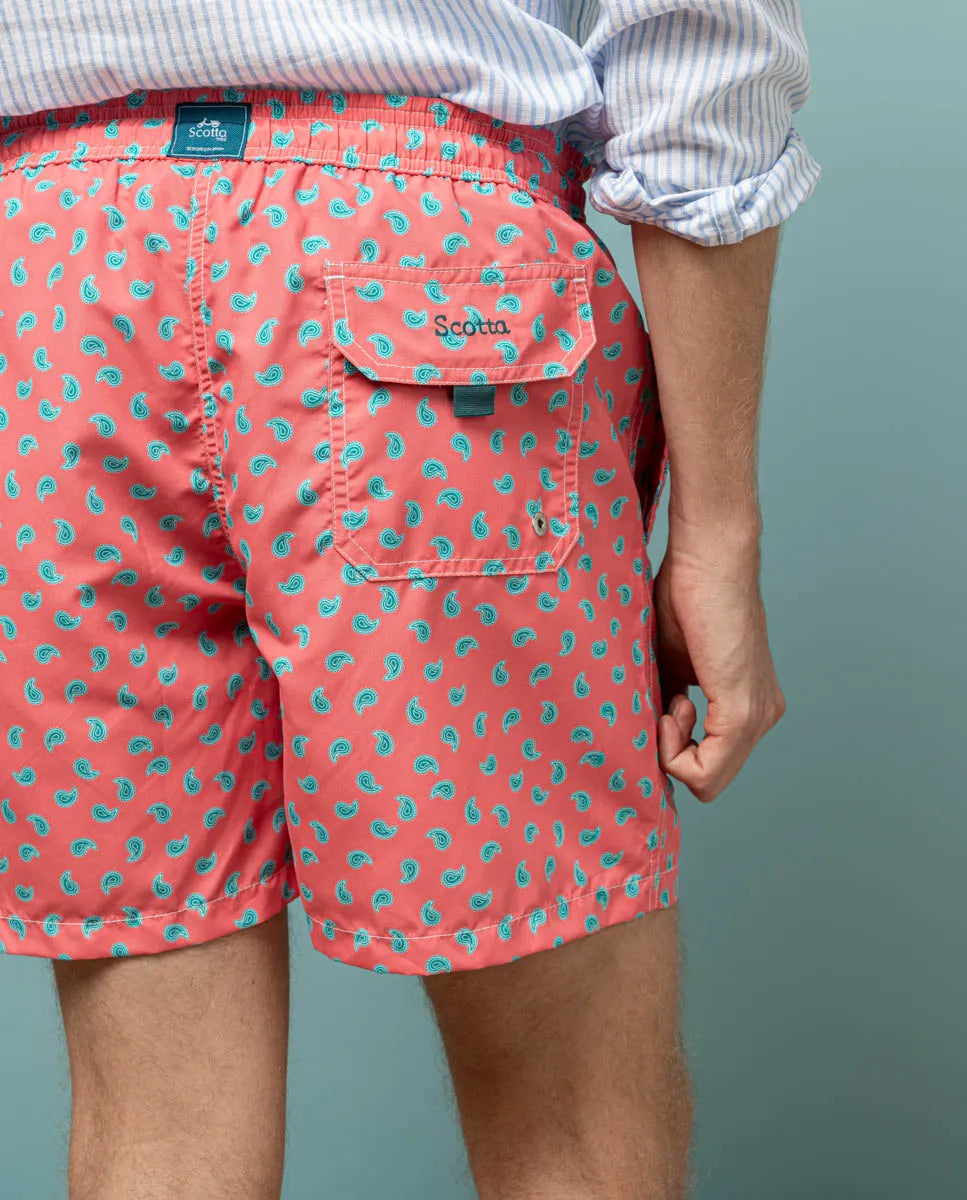 Bañador paisley eco coral