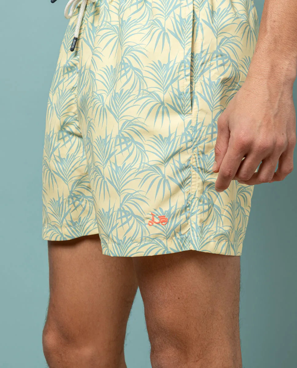 Bañador palms eco amarillo pastel | SCOTTA