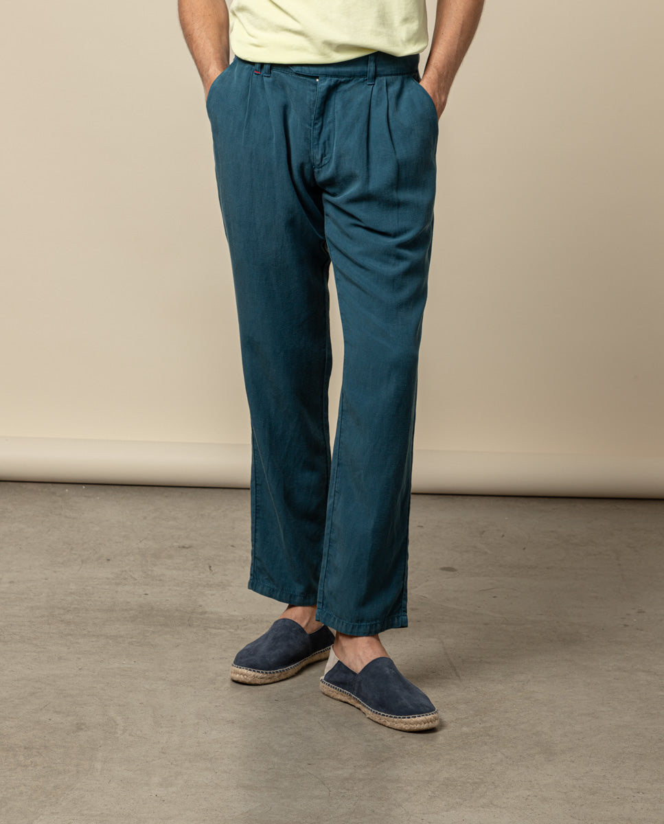 PANTALON DOBLE PINZA MARINO