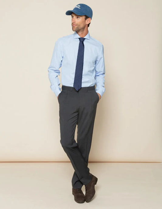 Pantalón gris de vestir de lana