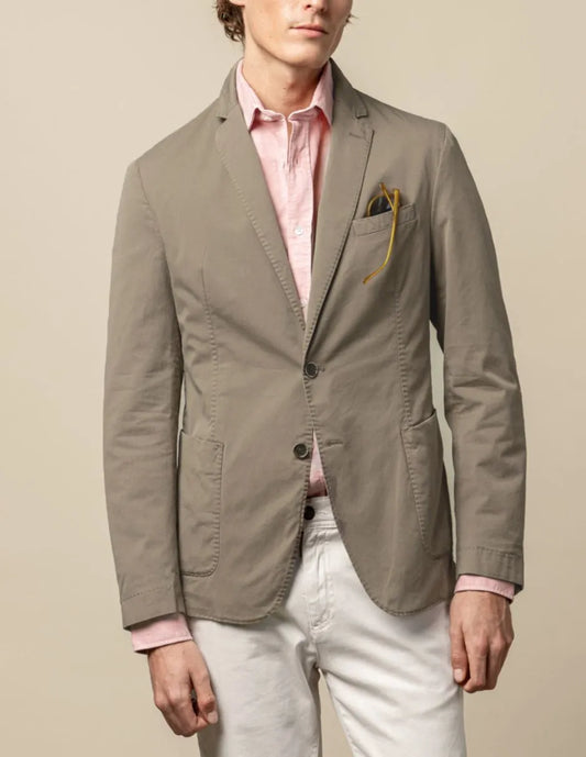 Blazer twill marrón
