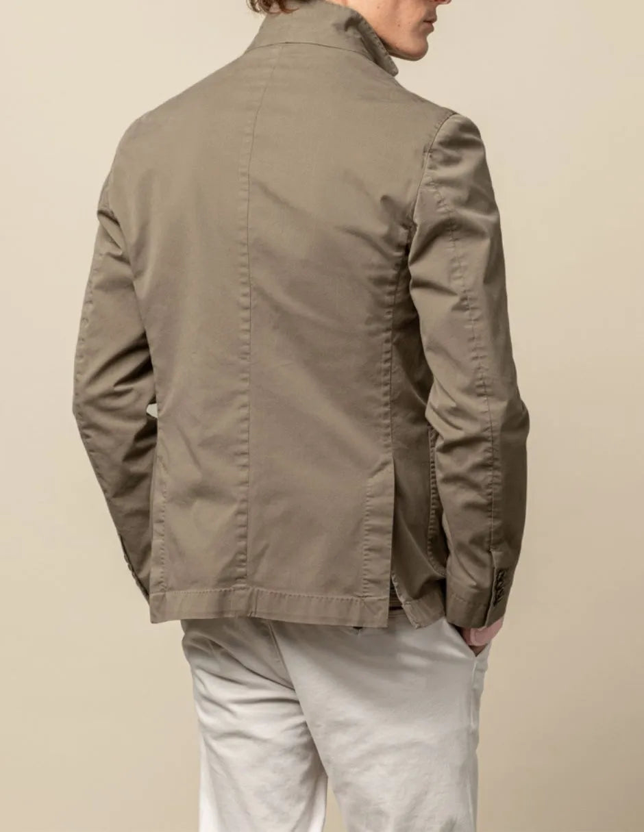 Blazer twill marrón
