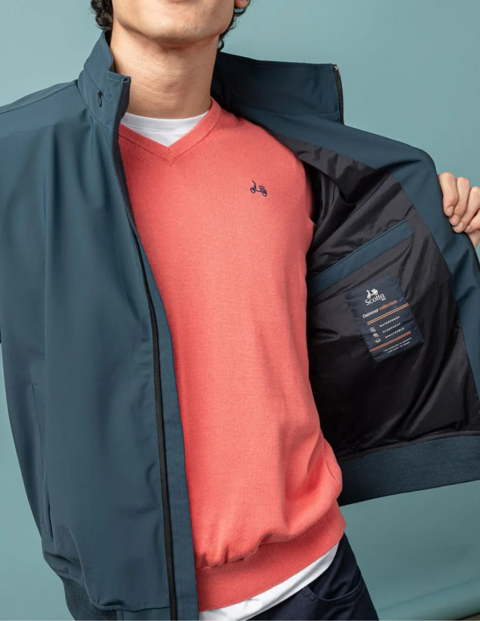 Chaqueta corta técnica marino