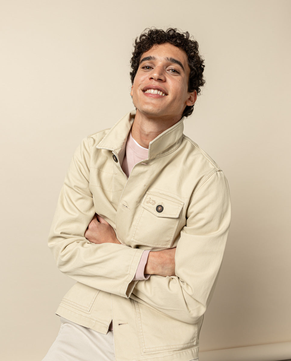 CHAQUETA WORKER BEIGE CLARO