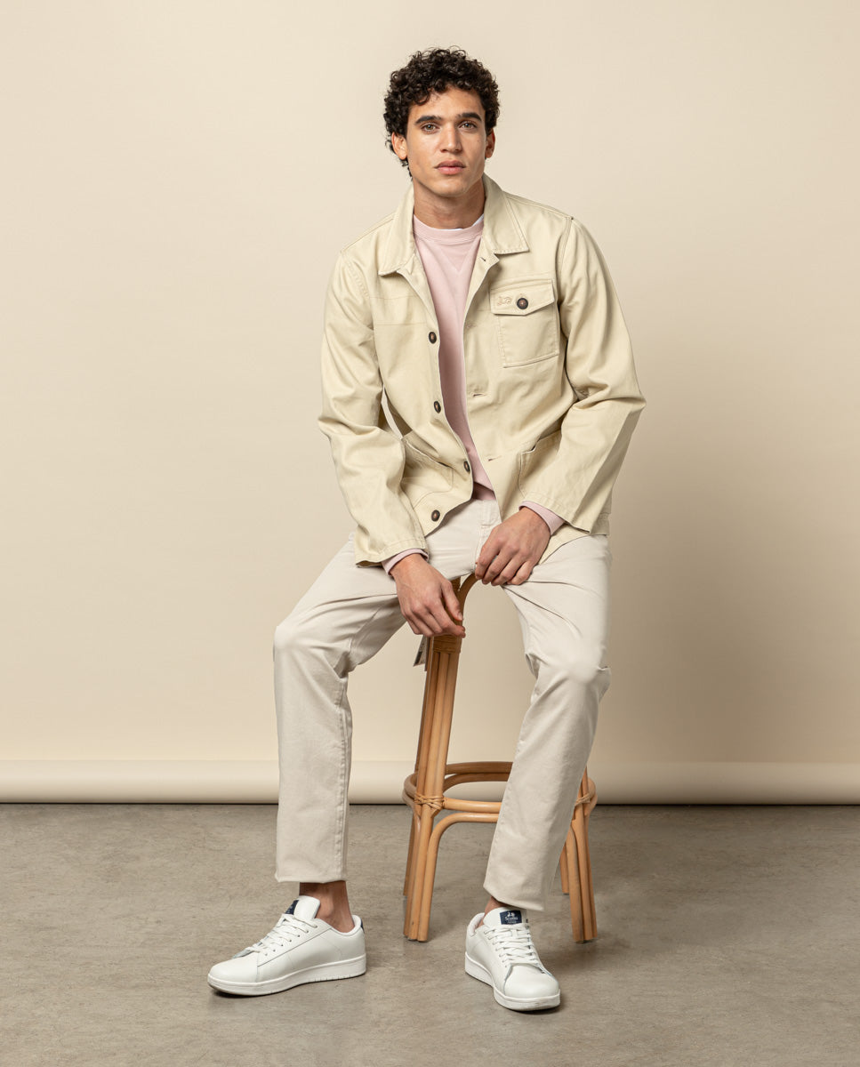 CHAQUETA WORKER BEIGE CLARO