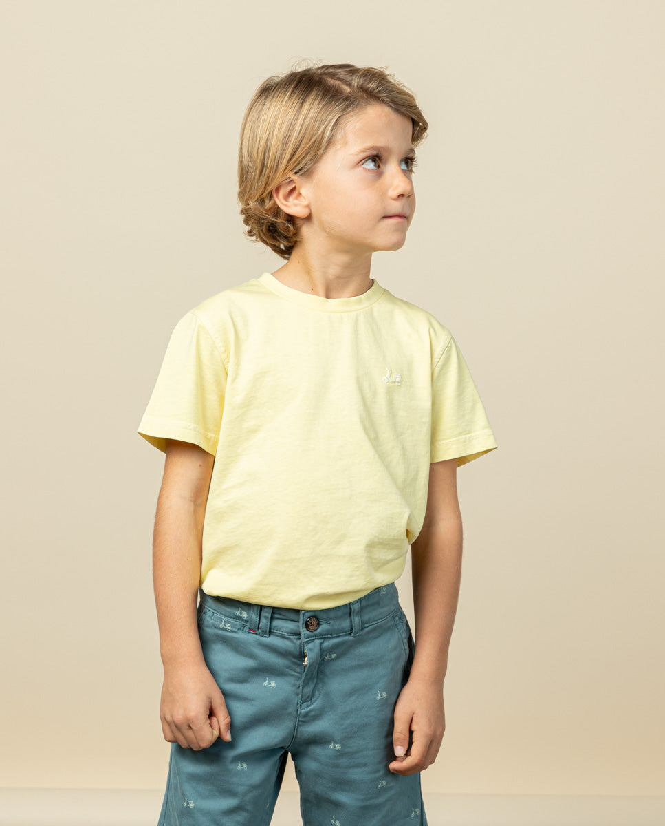 CAMISETA NIÑO CLASSIC ORGANIC AMARILLO